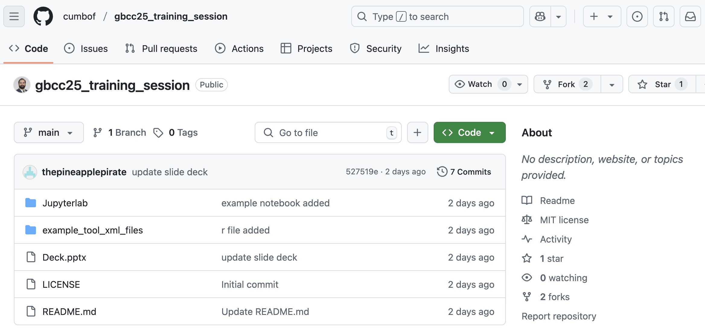 Github linked here